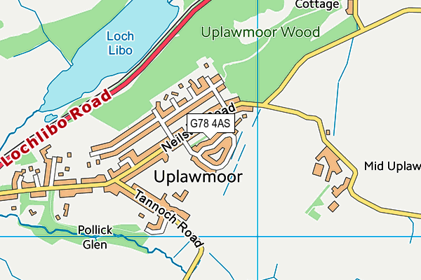 G78 4AS map - OS VectorMap District (Ordnance Survey) G78 4AS map - OS VectorMap District (Ordnance Survey)