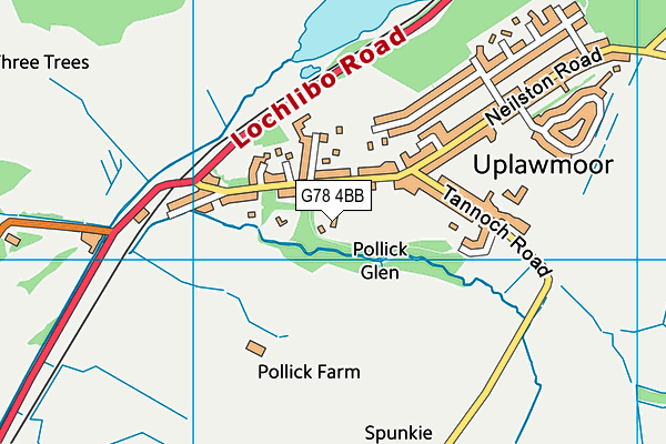G78 4BB map - OS VectorMap District (Ordnance Survey) G78 4BB map - OS VectorMap District (Ordnance Survey)