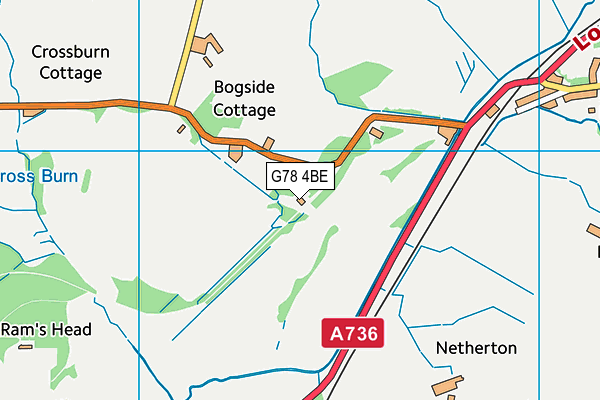 G78 4BE map - OS VectorMap District (Ordnance Survey) G78 4BE map - OS VectorMap District (Ordnance Survey)