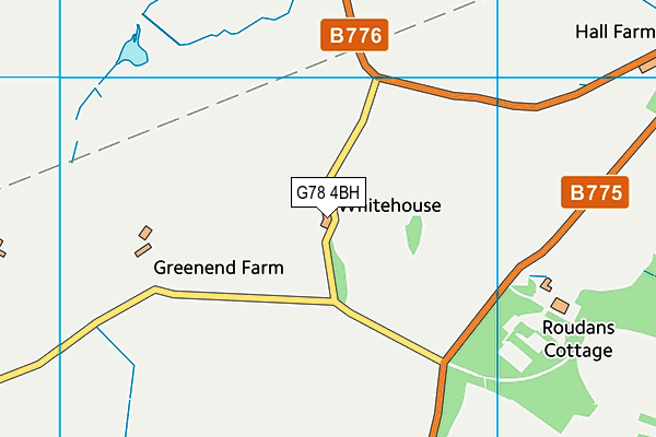 G78 4BH map - OS VectorMap District (Ordnance Survey) G78 4BH map - OS VectorMap District (Ordnance Survey)
