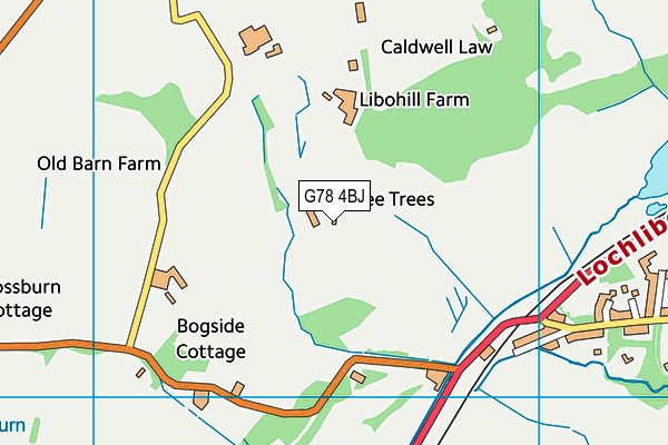G78 4BJ map - OS VectorMap District (Ordnance Survey) G78 4BJ map - OS VectorMap District (Ordnance Survey)