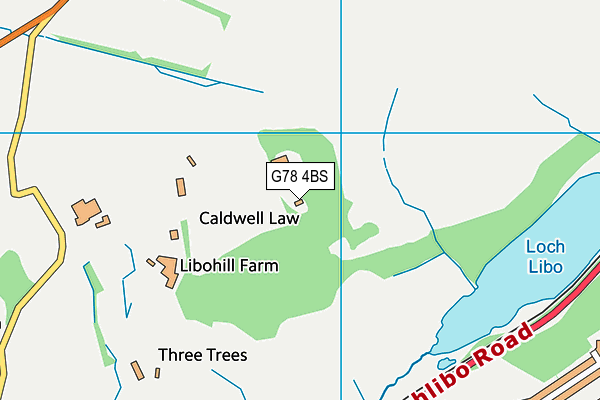 G78 4BS map - OS VectorMap District (Ordnance Survey) G78 4BS map - OS VectorMap District (Ordnance Survey)