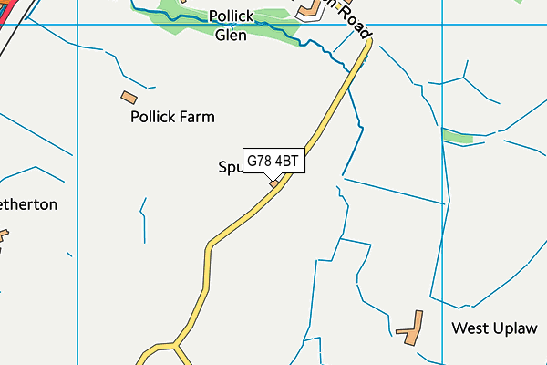 G78 4BT map - OS VectorMap District (Ordnance Survey) G78 4BT map - OS VectorMap District (Ordnance Survey)