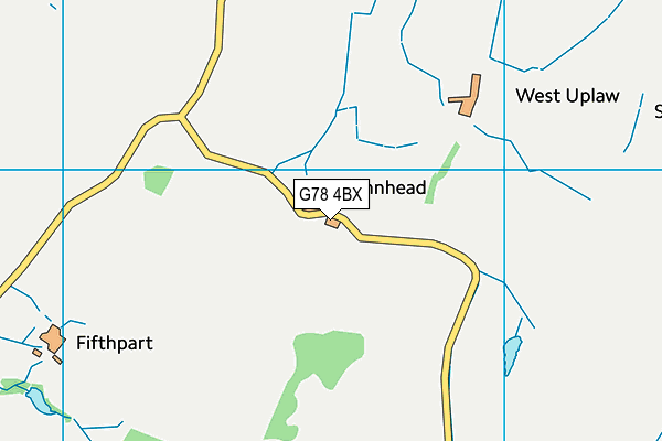 G78 4BX map - OS VectorMap District (Ordnance Survey) G78 4BX map - OS VectorMap District (Ordnance Survey)