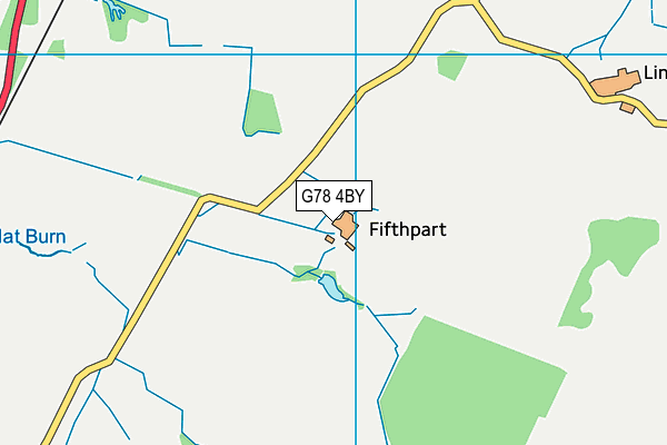 G78 4BY map - OS VectorMap District (Ordnance Survey)