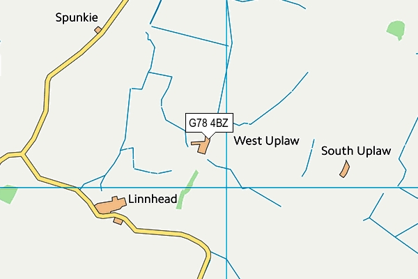 G78 4BZ map - OS VectorMap District (Ordnance Survey) G78 4BZ map - OS VectorMap District (Ordnance Survey)