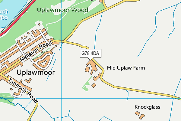 G78 4DA map - OS VectorMap District (Ordnance Survey) G78 4DA map - OS VectorMap District (Ordnance Survey)