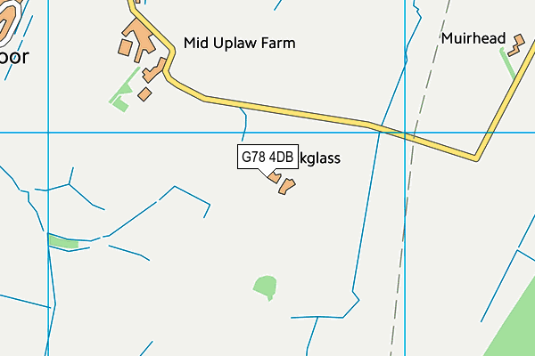 G78 4DB map - OS VectorMap District (Ordnance Survey) G78 4DB map - OS VectorMap District (Ordnance Survey)