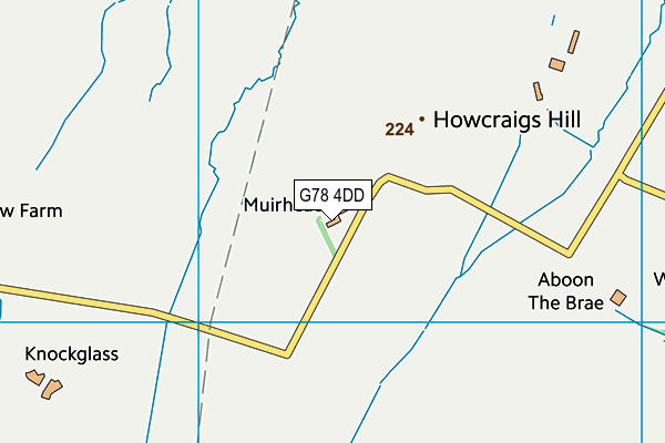 G78 4DD map - OS VectorMap District (Ordnance Survey) G78 4DD map - OS VectorMap District (Ordnance Survey)