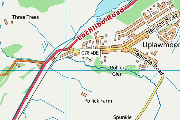 G78 4DE map - OS VectorMap District (Ordnance Survey) G78 4DE map - OS VectorMap District (Ordnance Survey)