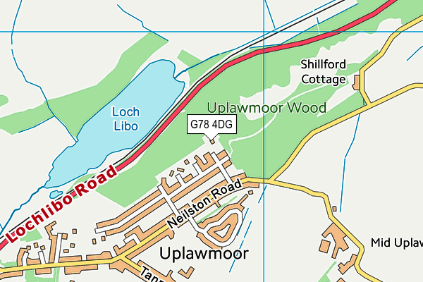 G78 4DG map - OS VectorMap District (Ordnance Survey) G78 4DG map - OS VectorMap District (Ordnance Survey)