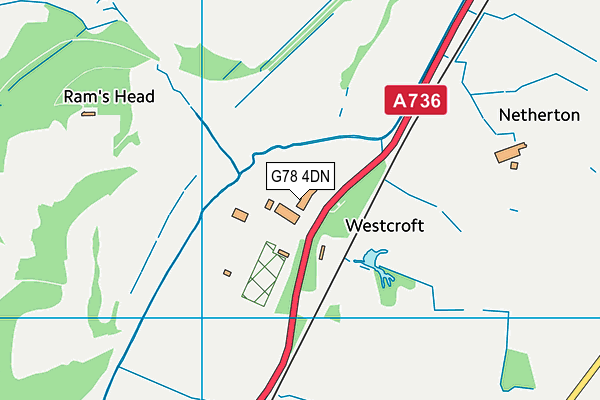 G78 4DN map - OS VectorMap District (Ordnance Survey) G78 4DN map - OS VectorMap District (Ordnance Survey)