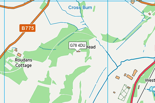 G78 4DU map - OS VectorMap District (Ordnance Survey) G78 4DU map - OS VectorMap District (Ordnance Survey)