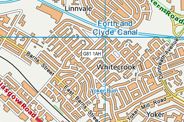 G81 1AH map - OS VectorMap District (Ordnance Survey)