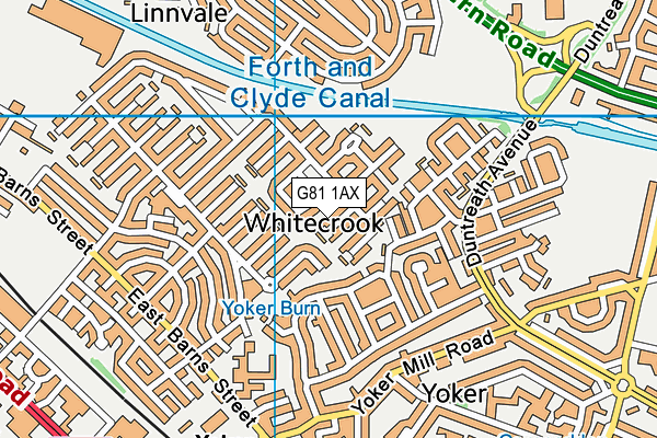 G81 1AX map - OS VectorMap District (Ordnance Survey) G81 1AX map - OS VectorMap District (Ordnance Survey)