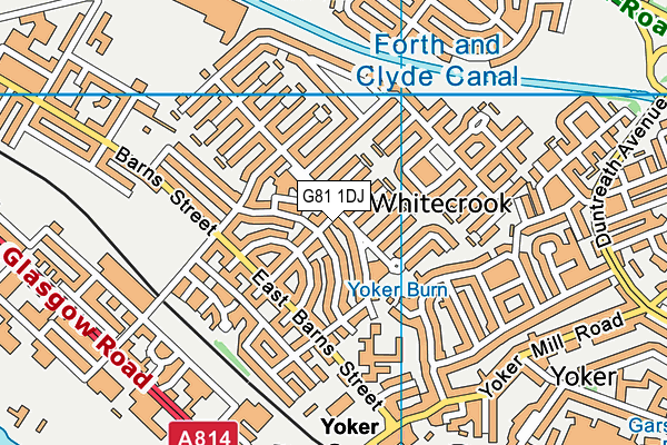 G81 1DJ map - OS VectorMap District (Ordnance Survey)