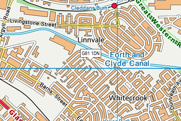 G81 1DN map - OS VectorMap District (Ordnance Survey) G81 1DN map - OS VectorMap District (Ordnance Survey)