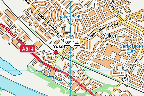 G81 1EL map - OS VectorMap District (Ordnance Survey)