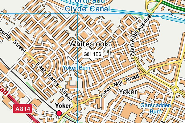 G81 1ES map - OS VectorMap District (Ordnance Survey)