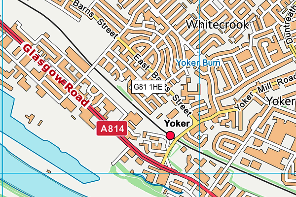 G81 1HE map - OS VectorMap District (Ordnance Survey)