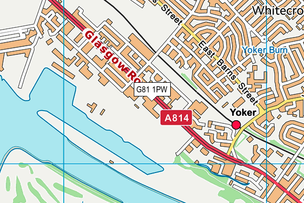 G81 1PW map - OS VectorMap District (Ordnance Survey)