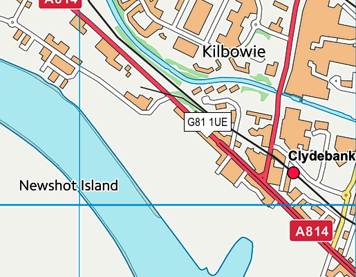 G81 1UE map - OS VectorMap District (Ordnance Survey)