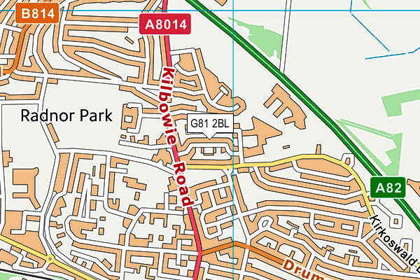 G81 2BL map - OS VectorMap District (Ordnance Survey) G81 2BL map - OS VectorMap District (Ordnance Survey)