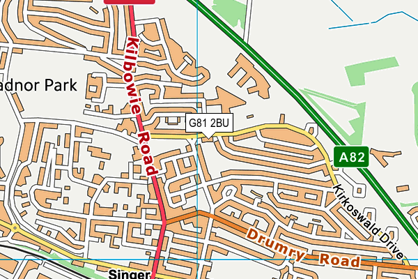 G81 2BU map - OS VectorMap District (Ordnance Survey) G81 2BU map - OS VectorMap District (Ordnance Survey)