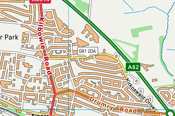 G81 2DA map - OS VectorMap District (Ordnance Survey) G81 2DA map - OS VectorMap District (Ordnance Survey)