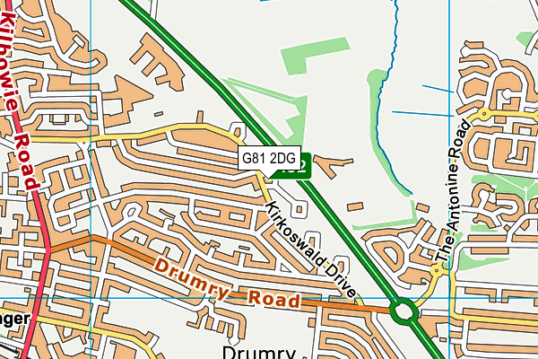 G81 2DG map - OS VectorMap District (Ordnance Survey) G81 2DG map - OS VectorMap District (Ordnance Survey)