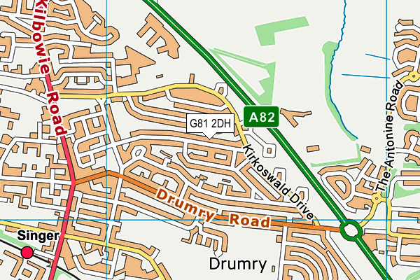 G81 2DH map - OS VectorMap District (Ordnance Survey) G81 2DH map - OS VectorMap District (Ordnance Survey)