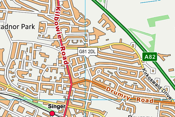 G81 2DL map - OS VectorMap District (Ordnance Survey) G81 2DL map - OS VectorMap District (Ordnance Survey)