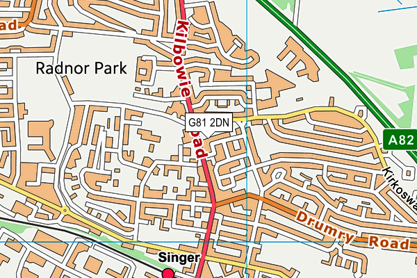 G81 2DN map - OS VectorMap District (Ordnance Survey) G81 2DN map - OS VectorMap District (Ordnance Survey)