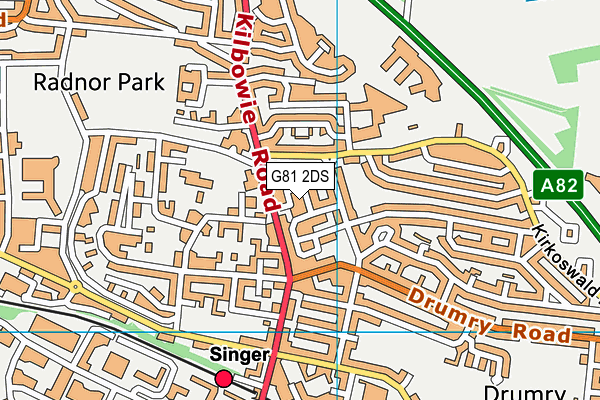 G81 2DS map - OS VectorMap District (Ordnance Survey) G81 2DS map - OS VectorMap District (Ordnance Survey)