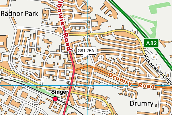G81 2EA map - OS VectorMap District (Ordnance Survey) G81 2EA map - OS VectorMap District (Ordnance Survey)