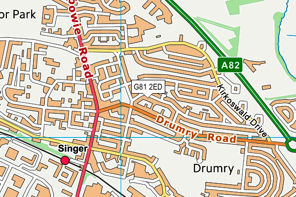 G81 2ED map - OS VectorMap District (Ordnance Survey) G81 2ED map - OS VectorMap District (Ordnance Survey)