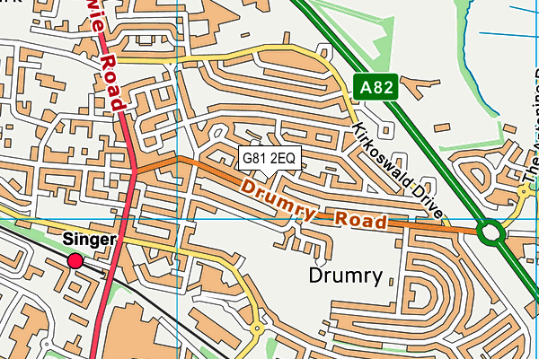 G81 2EQ map - OS VectorMap District (Ordnance Survey) G81 2EQ map - OS VectorMap District (Ordnance Survey)
