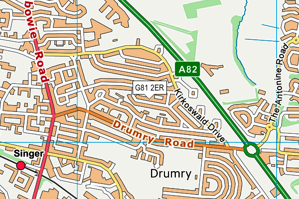 G81 2ER map - OS VectorMap District (Ordnance Survey) G81 2ER map - OS VectorMap District (Ordnance Survey)