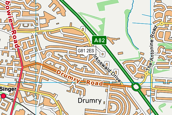 G81 2ES map - OS VectorMap District (Ordnance Survey) G81 2ES map - OS VectorMap District (Ordnance Survey)