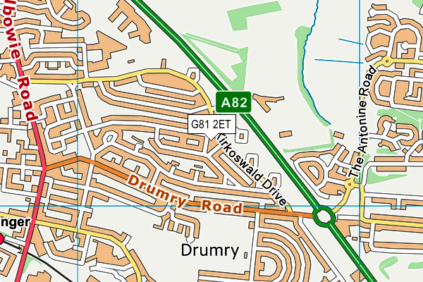 G81 2ET map - OS VectorMap District (Ordnance Survey) G81 2ET map - OS VectorMap District (Ordnance Survey)