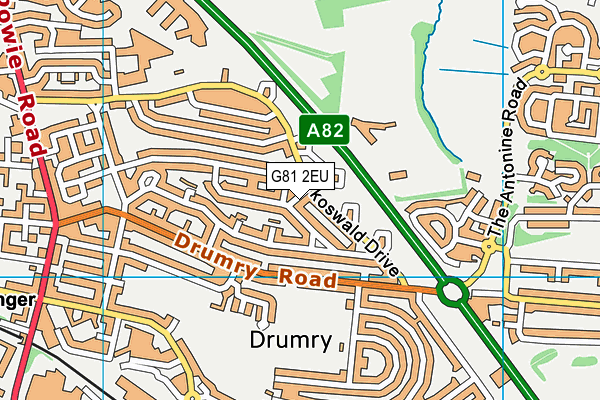 G81 2EU map - OS VectorMap District (Ordnance Survey) G81 2EU map - OS VectorMap District (Ordnance Survey)