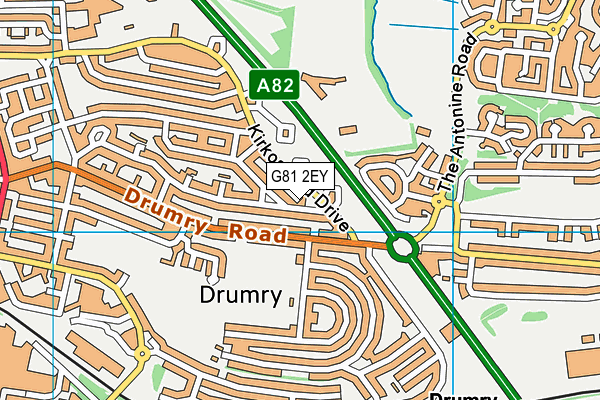 G81 2EY map - OS VectorMap District (Ordnance Survey) G81 2EY map - OS VectorMap District (Ordnance Survey)