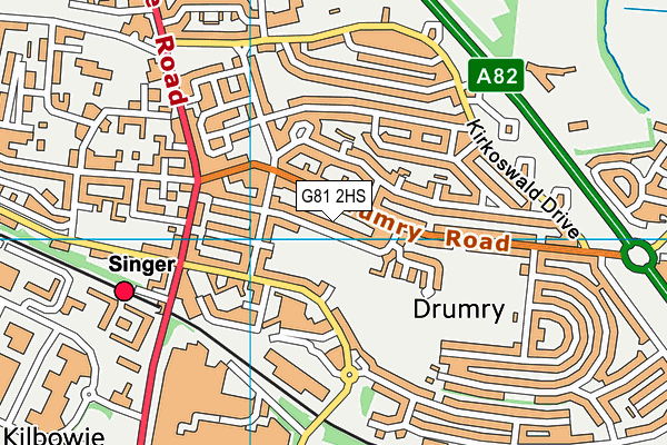 G81 2HS map - OS VectorMap District (Ordnance Survey) G81 2HS map - OS VectorMap District (Ordnance Survey)