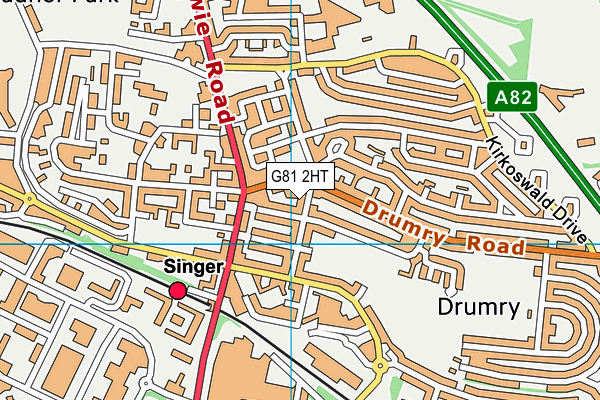 G81 2HT map - OS VectorMap District (Ordnance Survey) G81 2HT map - OS VectorMap District (Ordnance Survey)