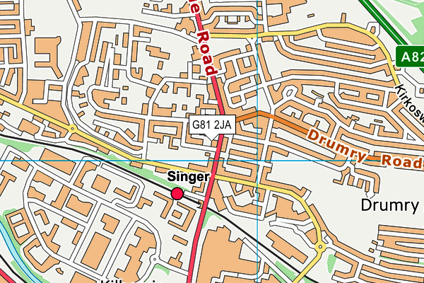 G81 2JA map - OS VectorMap District (Ordnance Survey) G81 2JA map - OS VectorMap District (Ordnance Survey)