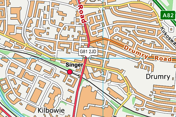 G81 2JD map - OS VectorMap District (Ordnance Survey) G81 2JD map - OS VectorMap District (Ordnance Survey)