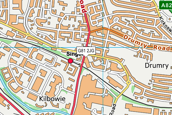 G81 2JG map - OS VectorMap District (Ordnance Survey) G81 2JG map - OS VectorMap District (Ordnance Survey)