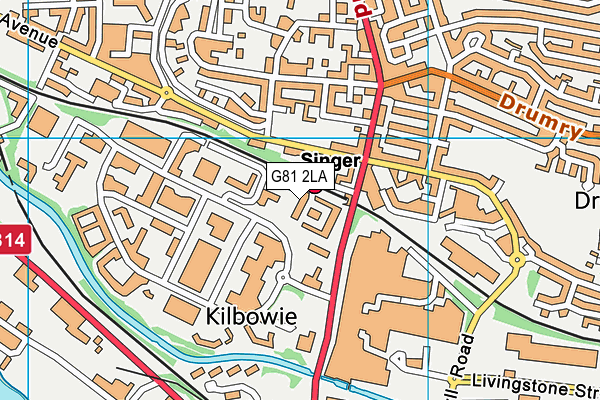 G81 2LA map - OS VectorMap District (Ordnance Survey) G81 2LA map - OS VectorMap District (Ordnance Survey)