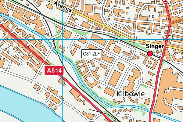 G81 2LF map - OS VectorMap District (Ordnance Survey) G81 2LF map - OS VectorMap District (Ordnance Survey)