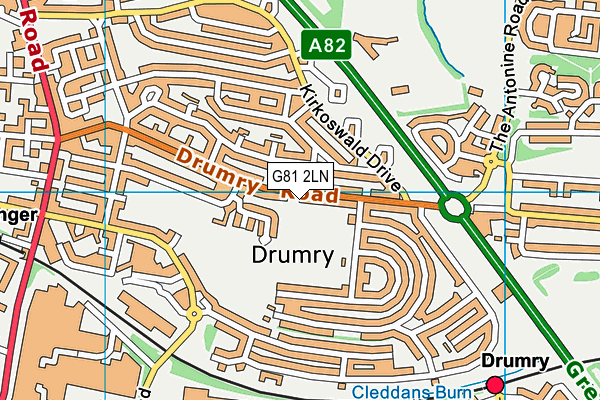 G81 2LN map - OS VectorMap District (Ordnance Survey) G81 2LN map - OS VectorMap District (Ordnance Survey)